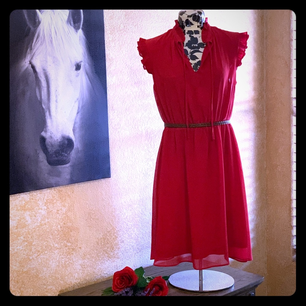 Red dress
